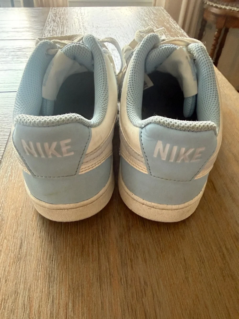 Nike Women's Low-Top Sneakers in Light Blue and White